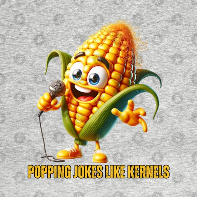 Comedy Corn - Stand-Up Kernel by vk09design